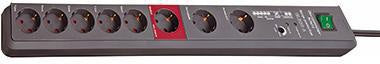 Steckdosenleiste brennenstuhl® Secure-Tec 8 Steckdosen 3m anthrazit