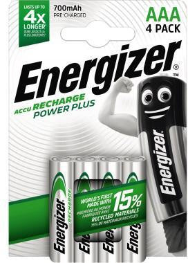Akku Energizer® Recharge Power Plus AAA/Micro HR03 Nickel-Metallhydrid 12V 700 mAh 4 St/Pack ENERGIZER