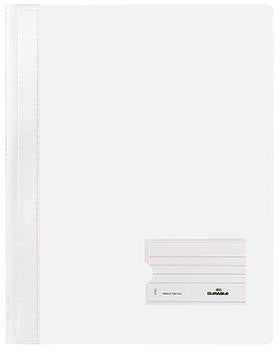 Schnellhefter DURABLE DURALUX® TRANSLUZENT DIN A4 Überbreite PVC weiß DURABLE