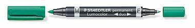 Permanentmarker STAEDTLER® Lumocolor® Duo 348 06 und 15mm grün STAEDTLER