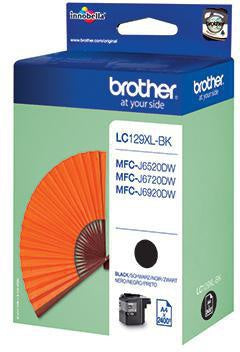Tintenpatrone Brother Originalzubehör LC-129XL-BK ca 2400 Seiten schwarz BROTHER