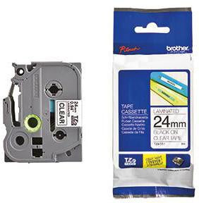 Schriftbandkassette Brother P-touch TZe-151 24 mm x 8 m (B x L) transparent schwarz BROTHER
