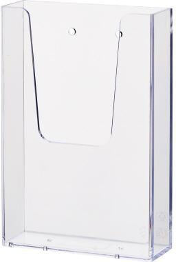Prospekthalter helit the help wall 113 x 166 x 41 cm (B x H x T) 1/3 DIN A4 Polystyrol glasklar 1 Fach HELIT