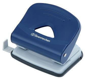 Locher Soennecken 8cm 25 Bl (80 g/m²) mit Anschlagschiene blau SOENNECKEN