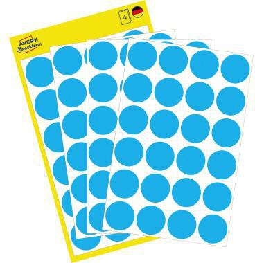 Markierungspunkt Avery Zweckform 18mm Papier blau 96 Etik/Pack AVERY ZWECKFORM