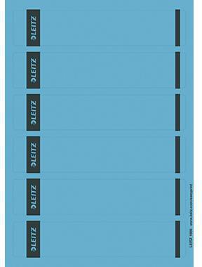 Ordnerrückenetikett Leitz schmal/kurz 39 x 192 mm (B x H) selbstklebend ohne Griffloch blau 150 Etik/Pack LEITZ