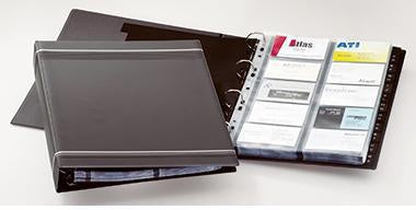 Visitenkartenringbuch DURABLE VISIFIX® 255 x 315 cm (B x H) A-Z Werkstoff: Graukarton/PVC/Polypropylen anthrazit 20 Hüllen
