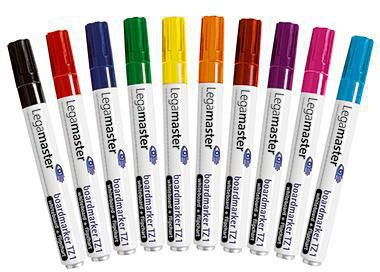 Whiteboard-/Flipchartmarker Legamaster TZ 1 15-3mm farbig sortiert Rundspitze 10 St/Pack LEGAMASTER
