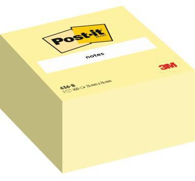 Haftnotizwürfel Post-it® 76 x 45 x 76 mm (B x H x T) gelb 450 Bl POST-IT