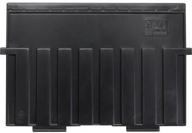 Stützplatte HAN 223 x 154 cm (B x H) DIN A5 quer Polystyrol schwarz HAN