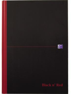 Notizbuch Oxford Black n' Red DIN A4 kariert schwarz/rot 96 Bl OXFORD