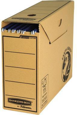 Archivbox Bankers Box® Earth Series 117x 265 x 322 cm (B x H x T) DIN A4 mit Archivdruck Karton 100 % recycelt braun B