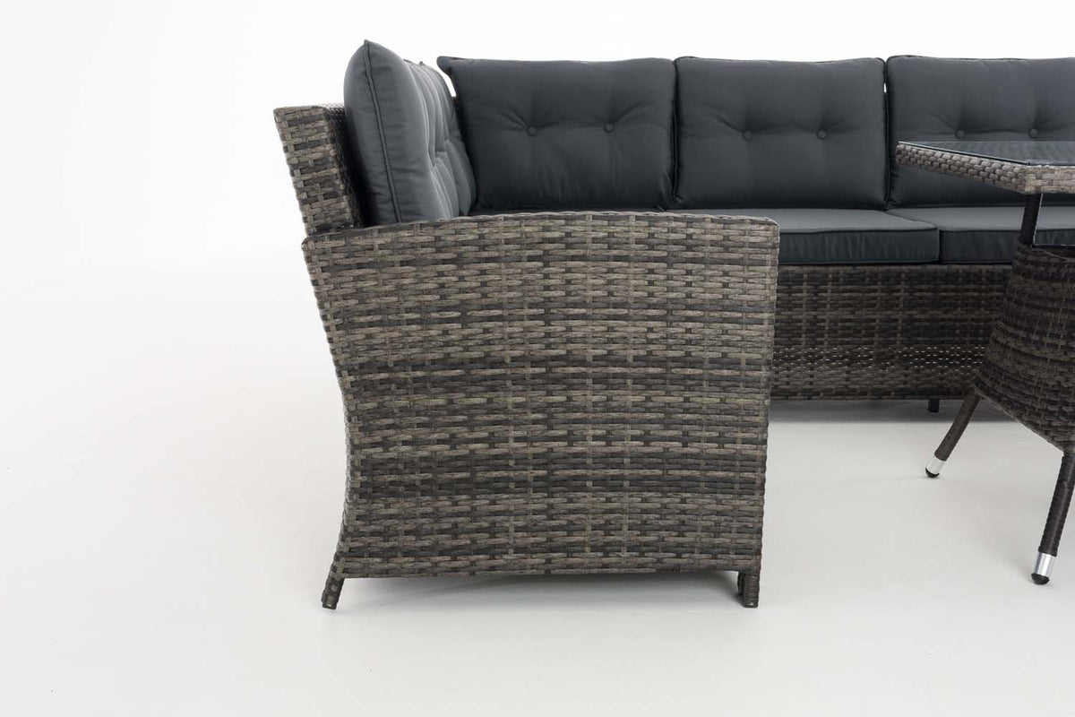 Eckgarnitur Sierra Flachrattan eisengrau – Ansicht 11