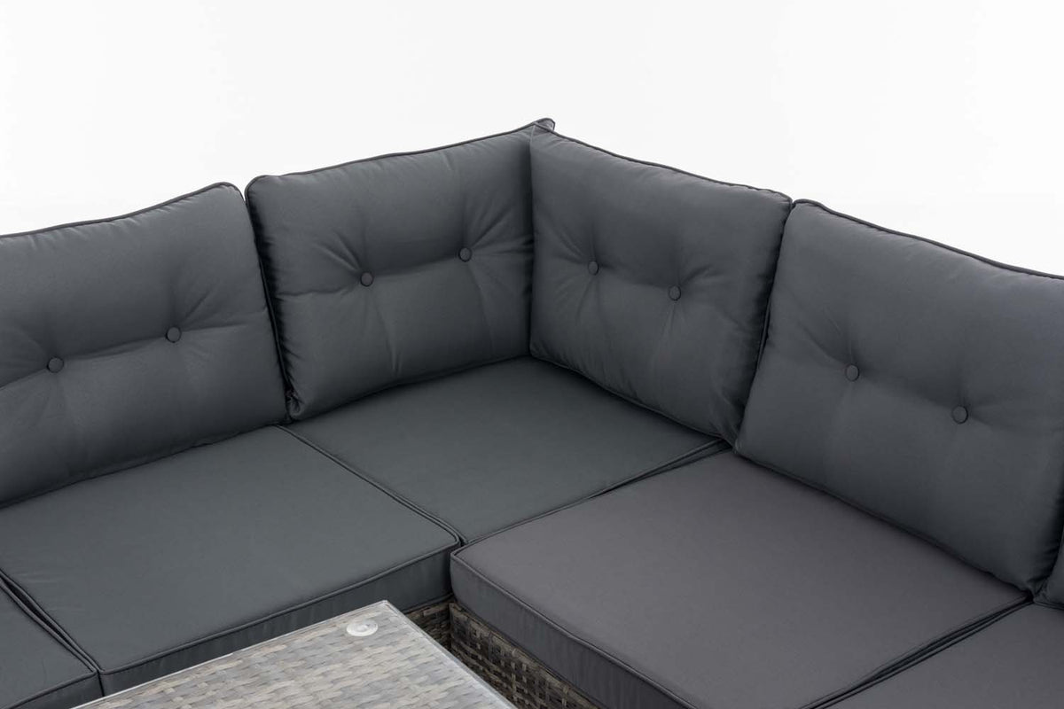 Eckgarnitur Sierra Flachrattan eisengrau – Ansicht 13