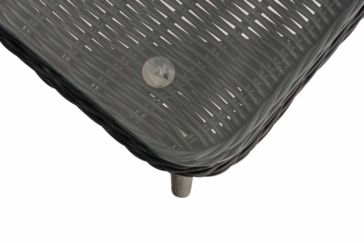 Eck-Loungeset Skara Rundrattan schwarz 45 cm (Dunkelgrau) – Ansicht 15