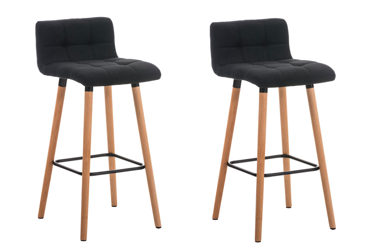 2er Set Barhocker Lincoln Stoff natura – Ansicht 16