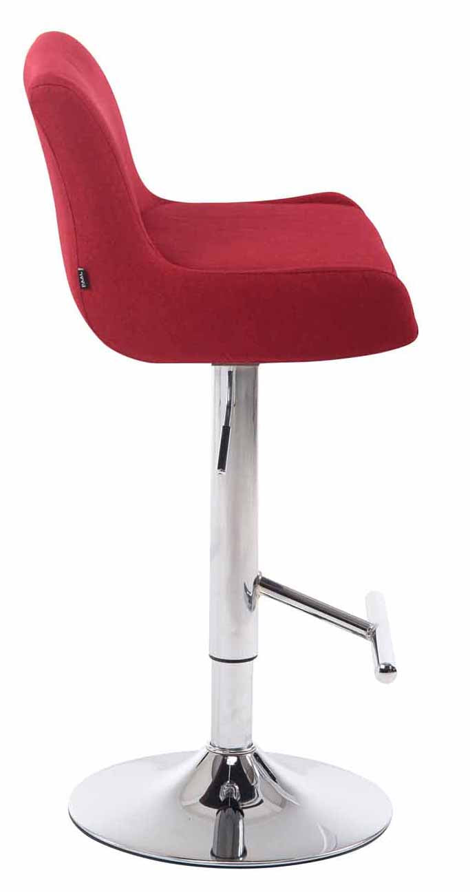 2er Set Barhocker Club Stoff chrom – Ansicht 9