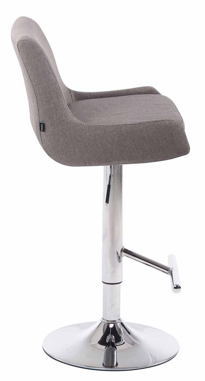 2er Set Barhocker Club Stoff chrom – Ansicht 15