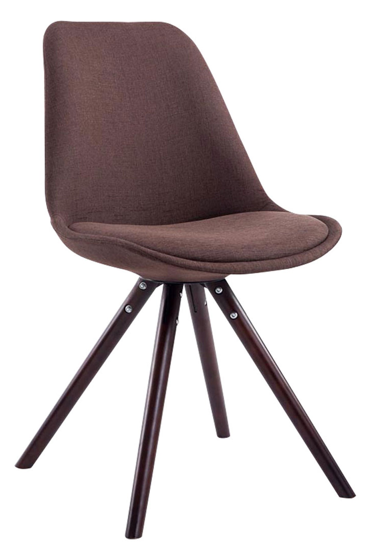Besucherstuhl Toulouse Stoff Cappuccino Rund – Ansicht 3
