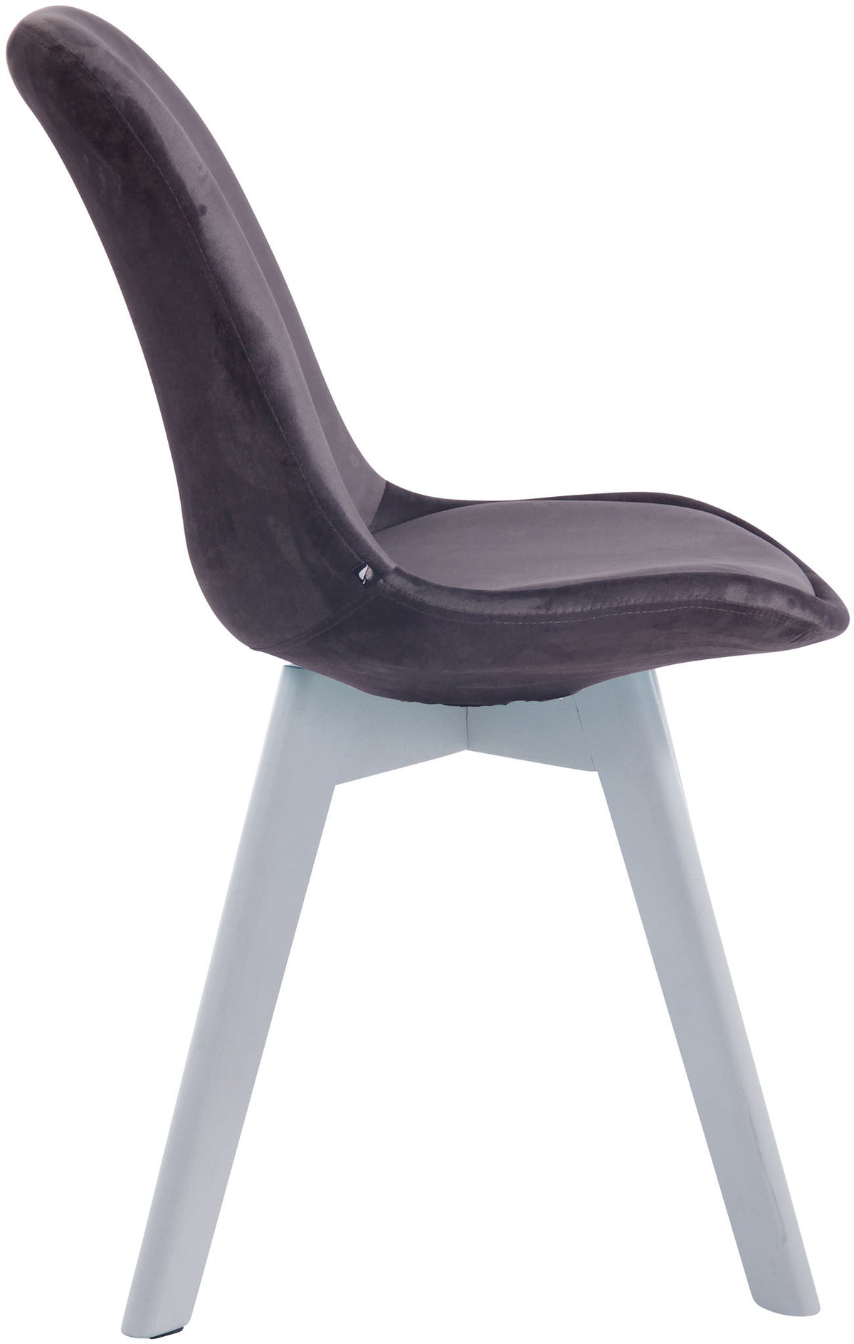 Besucherstuhl Borneo V2 Samt weiß – Ansicht 12