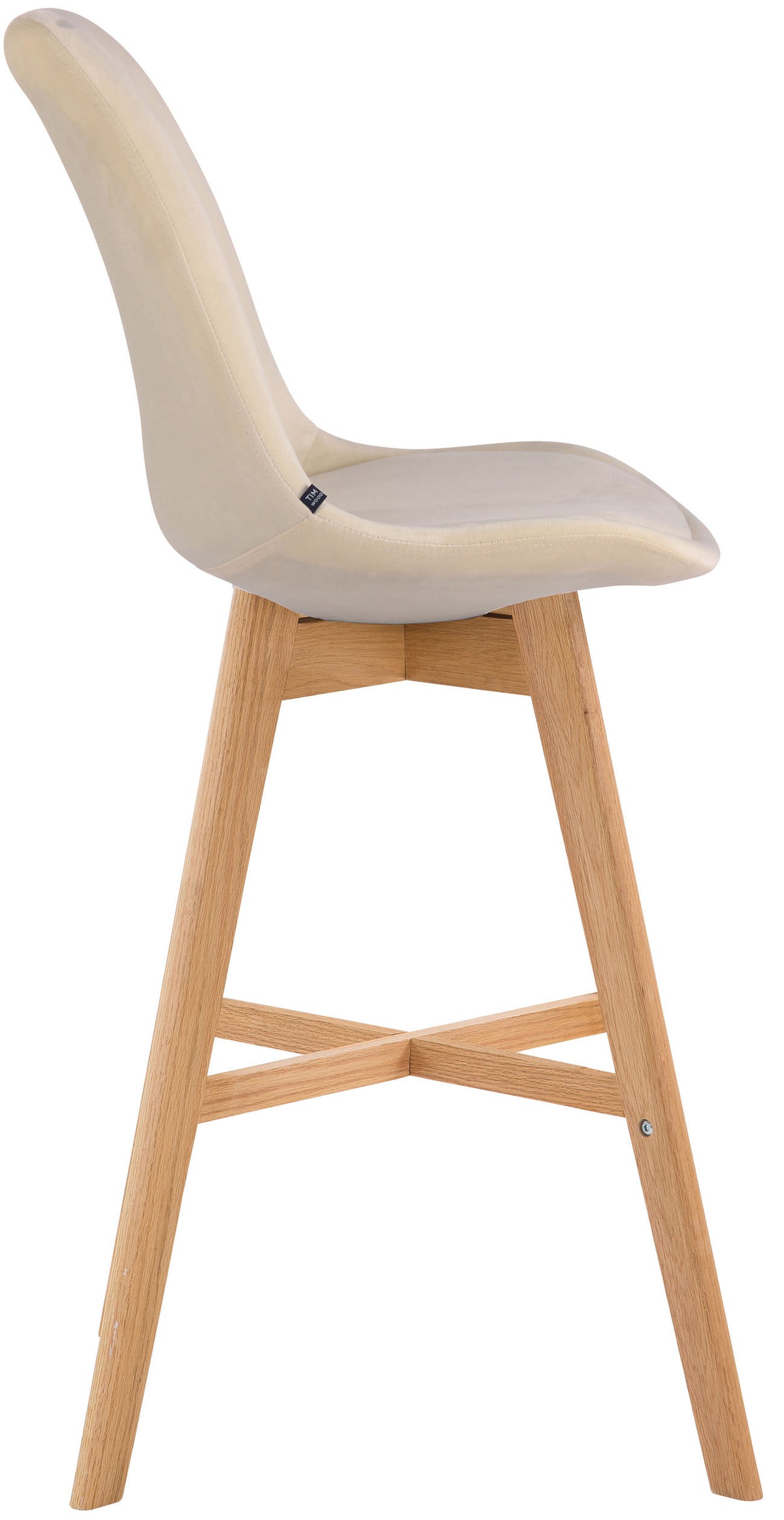 2er Set Barhocker Cannes Samt natura – Ansicht 9