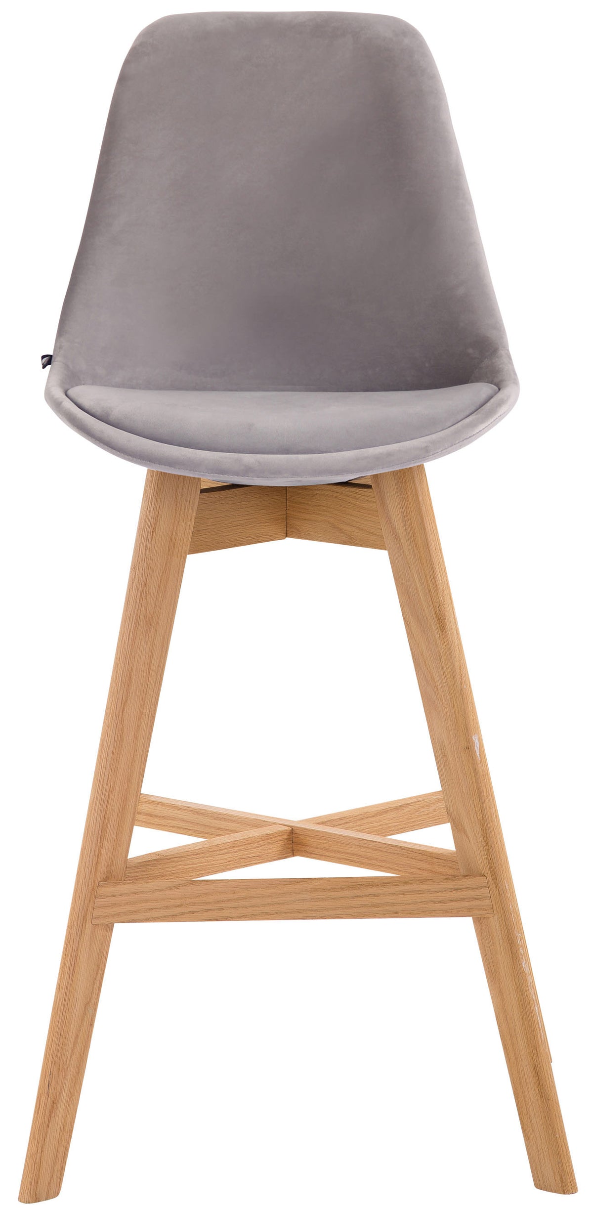 2er Set Barhocker Cannes Samt natura – Ansicht 14