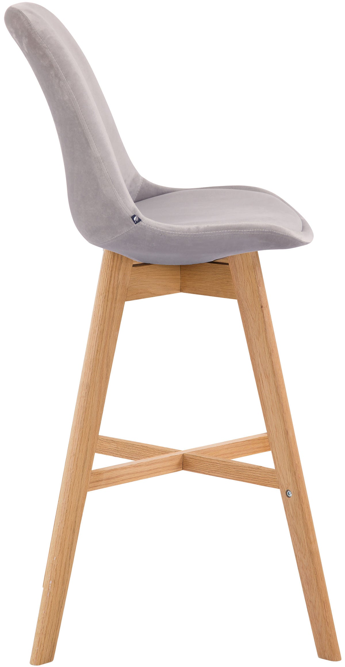 2er Set Barhocker Cannes Samt natura – Ansicht 15