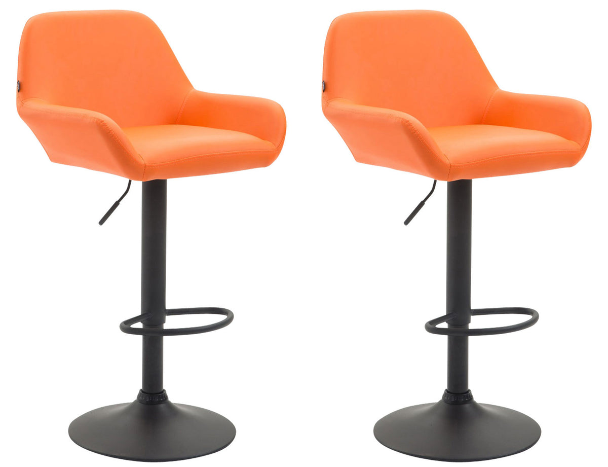 2er Set Barhocker Braga Kunstleder schwarz – Ansicht 17