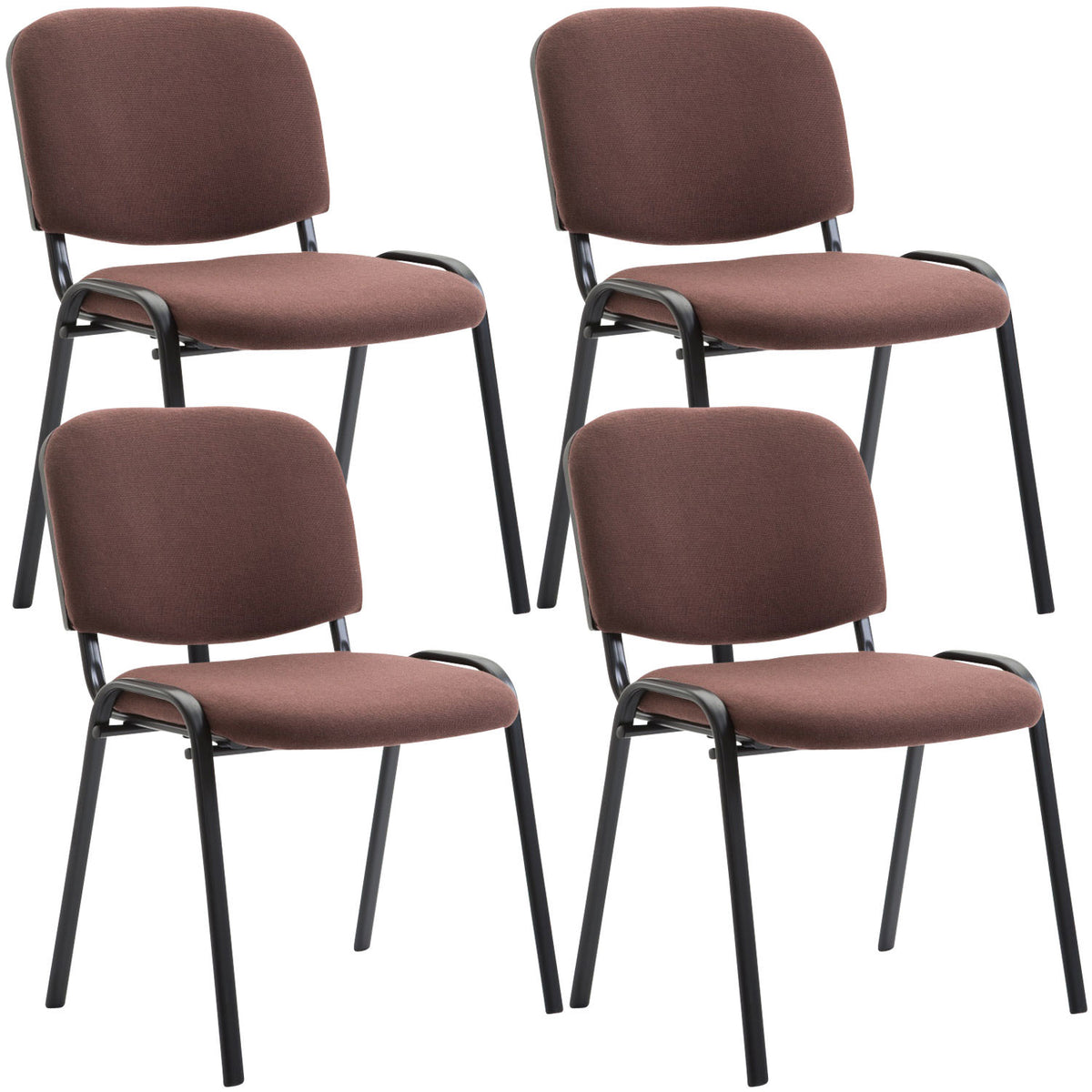 4er Set Besucherstuhl Ken Stoff – Ansicht 4