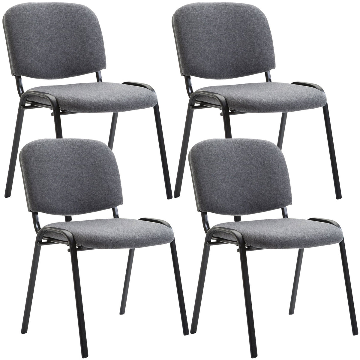 4er Set Besucherstuhl Ken Stoff – Ansicht 10