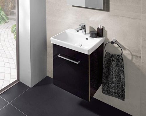 VB Handwaschbecken Avento 450x370x180mm Rechteck Weiß Alpin CeramicPlus – Ansicht 4