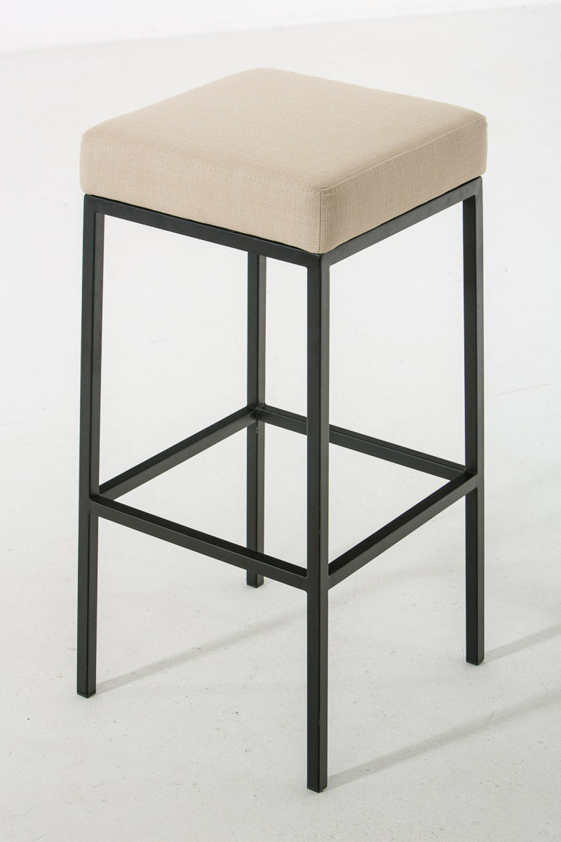 2er Set Barhocker Montreal 80 Stoff schwarz – Ansicht 8