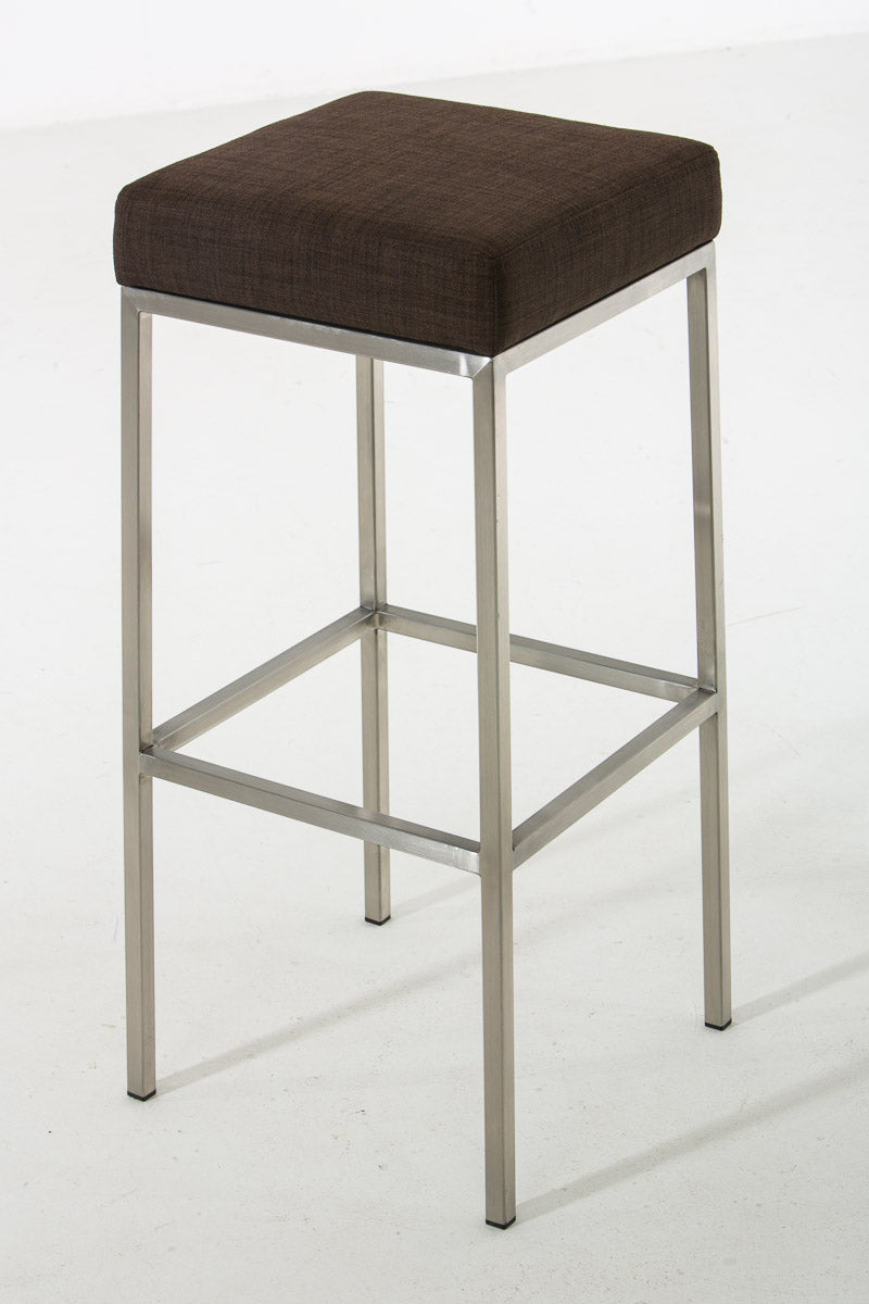 2er Set Barhocker Montreal 80 Stoff edelstahl – Ansicht 8