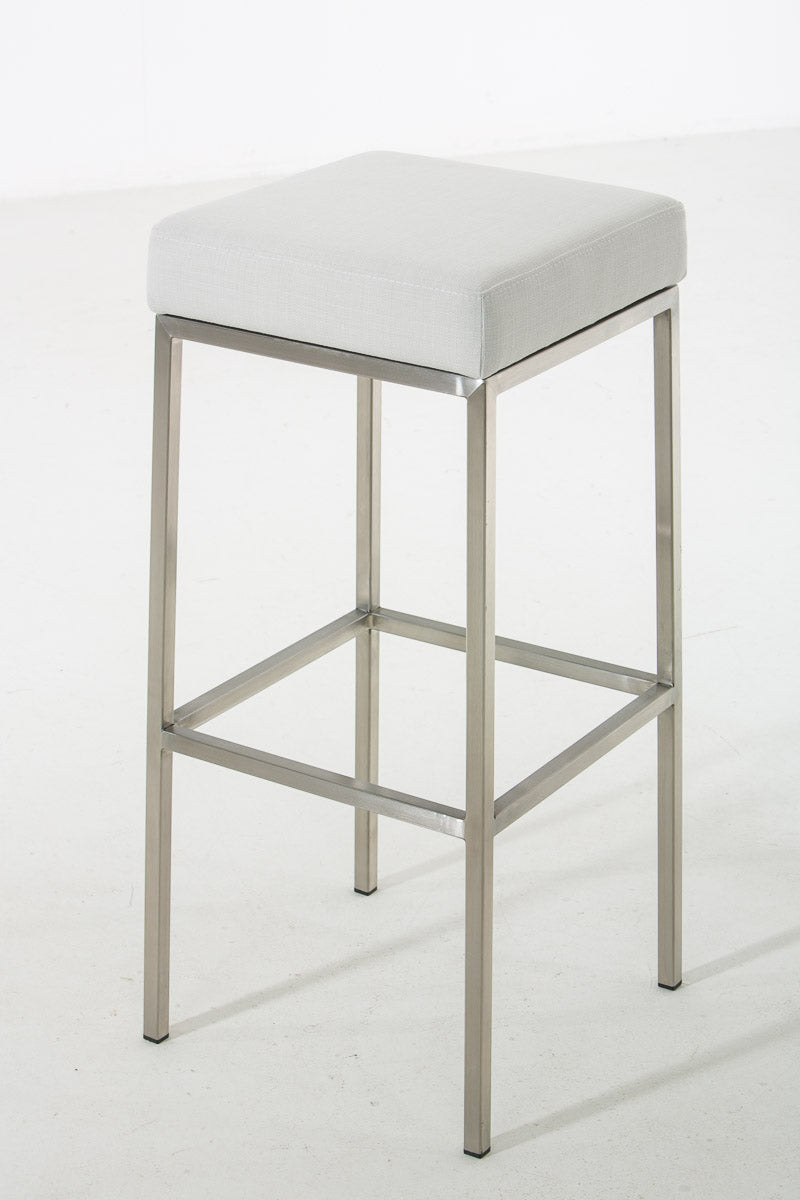 2er Set Barhocker Montreal 80 Stoff edelstahl – Ansicht 20