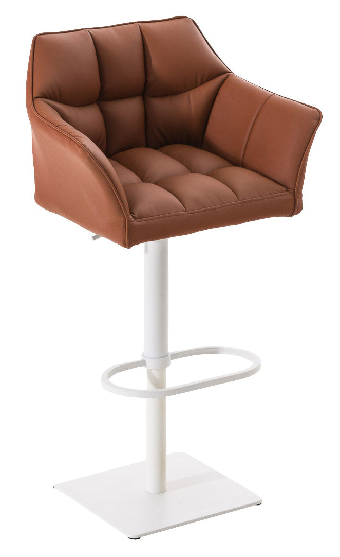 2er Set Barhocker Damaso Kunstleder weiß – Ansicht 11