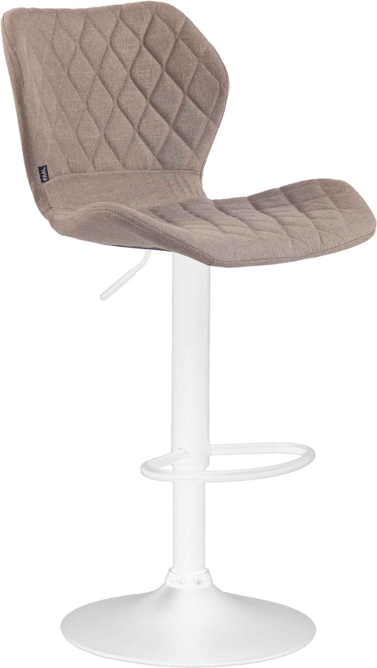 Barhocker Cork Stoff weiß