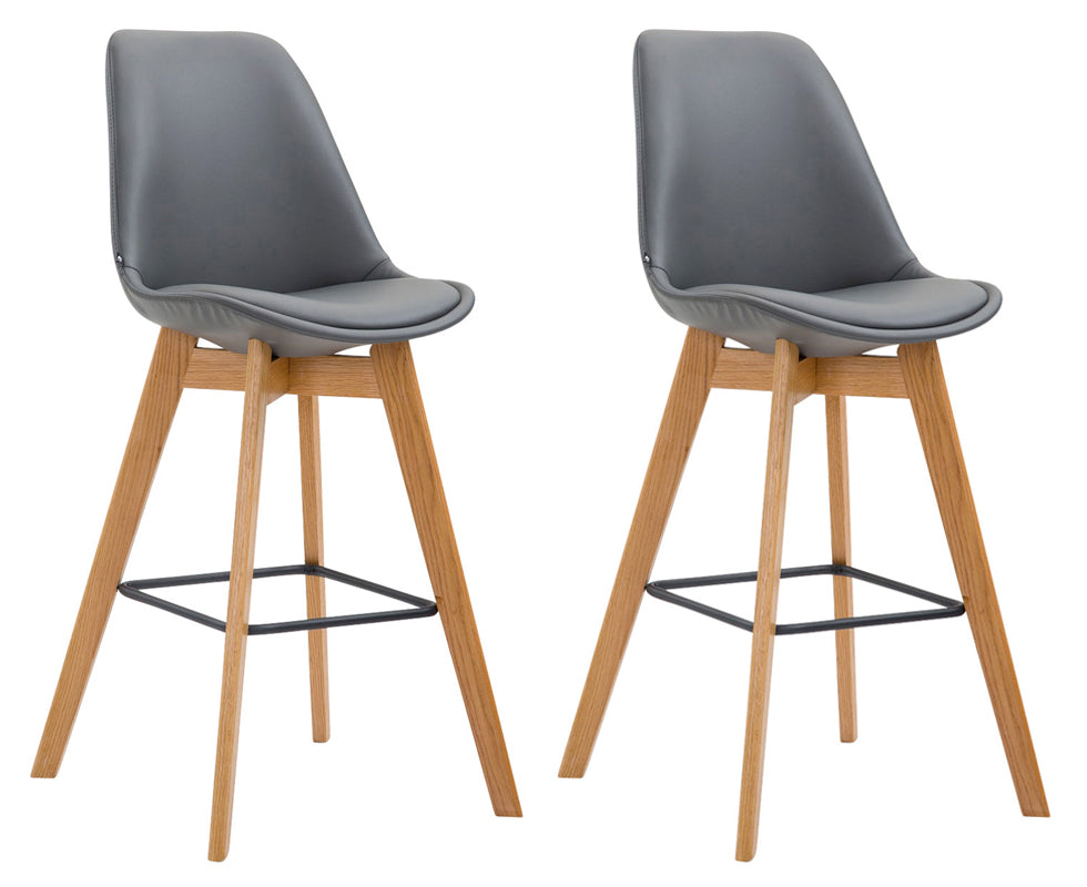 2er Set Barhocker Metz Kunstleder natura – Ansicht 14