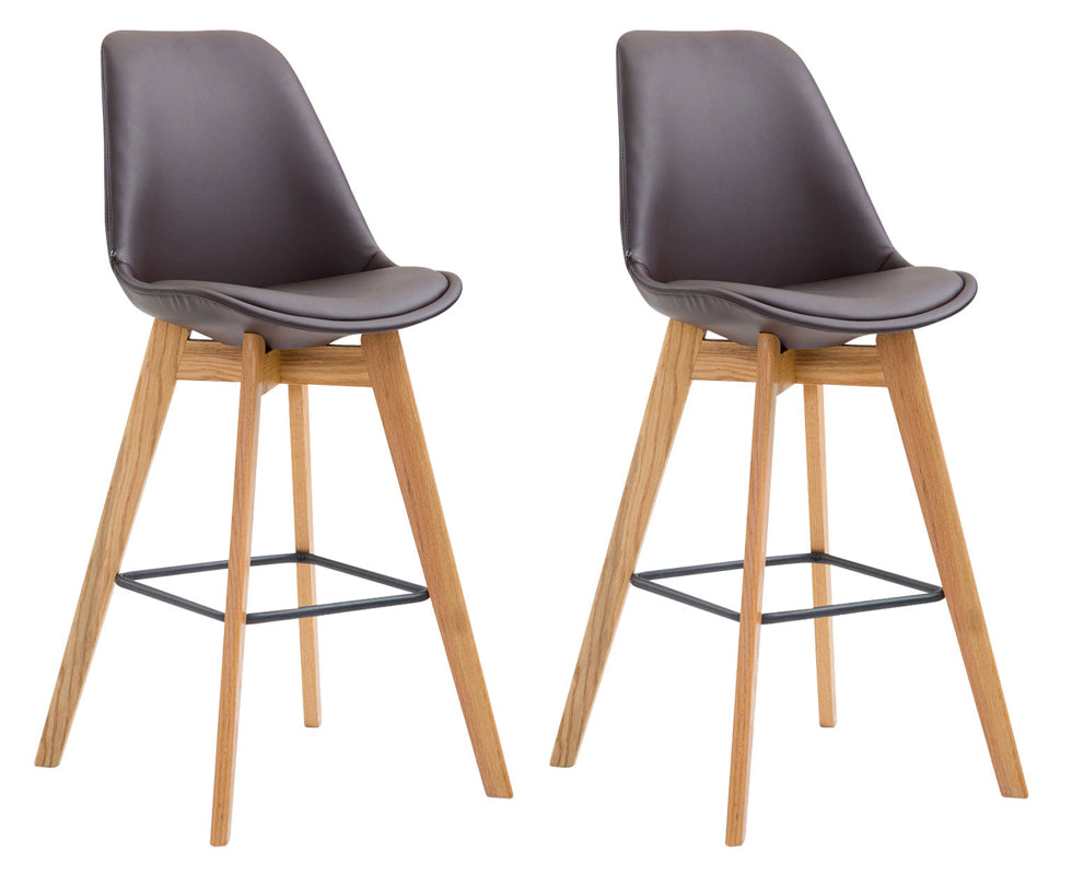 2er Set Barhocker Metz Kunstleder natura – Ansicht 19