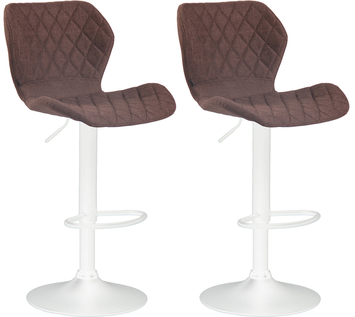 2er Set Barhocker Cork Stoff weiß – Ansicht 16