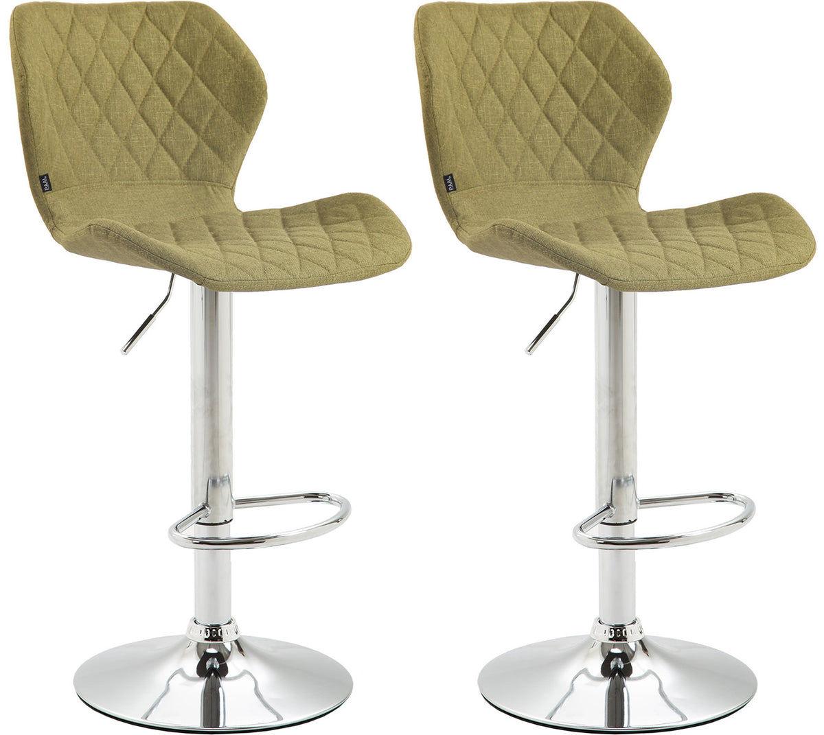 2er Set Barhocker Cork Stoff chrom – Ansicht 6