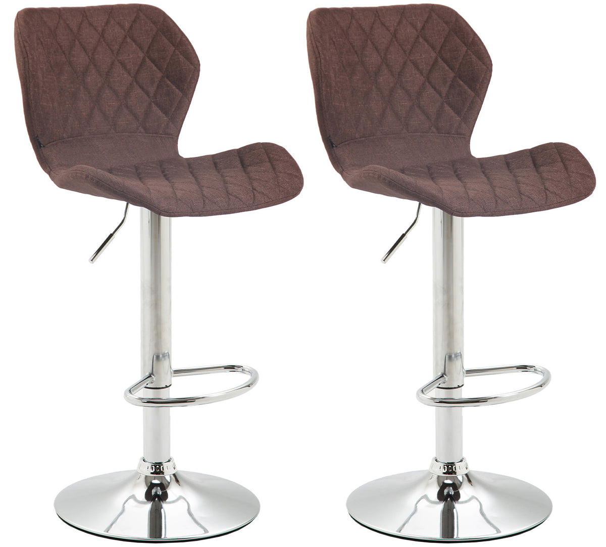 2er Set Barhocker Cork Stoff chrom – Ansicht 16