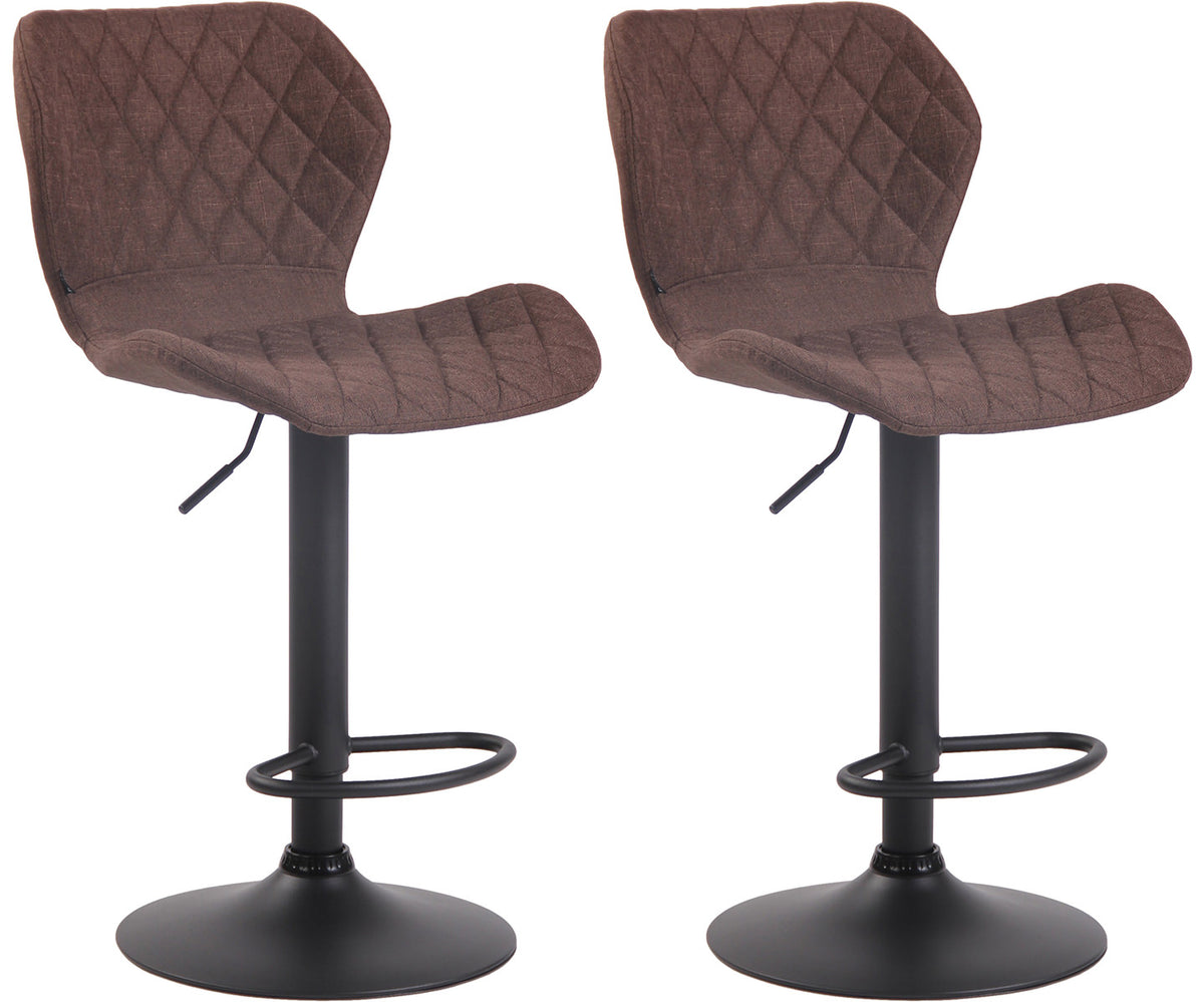 2er Set Barhocker Cork Stoff schwarz – Ansicht 16