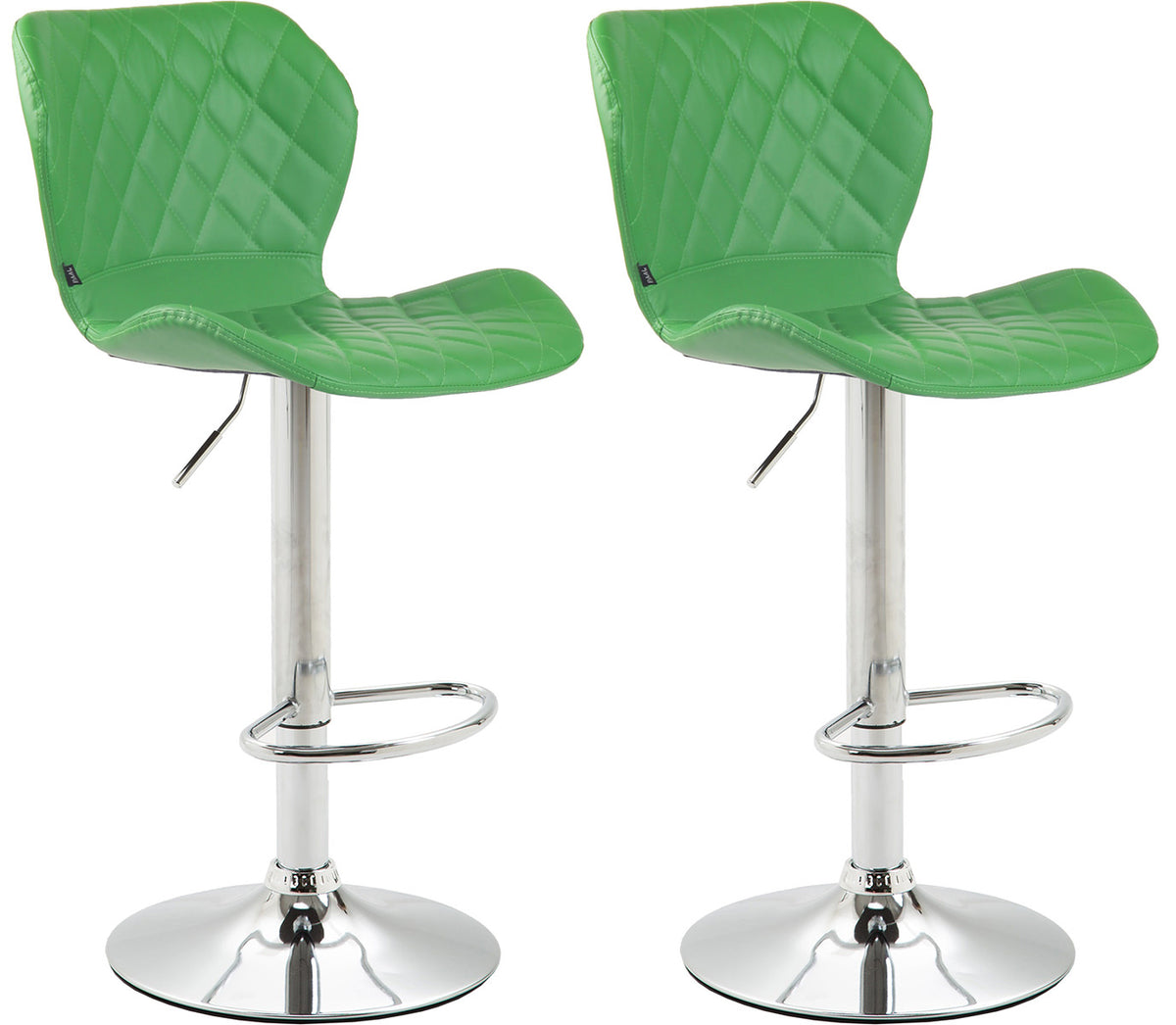 2er Set Barhocker Cork Kunstleder chrom – Ansicht 6