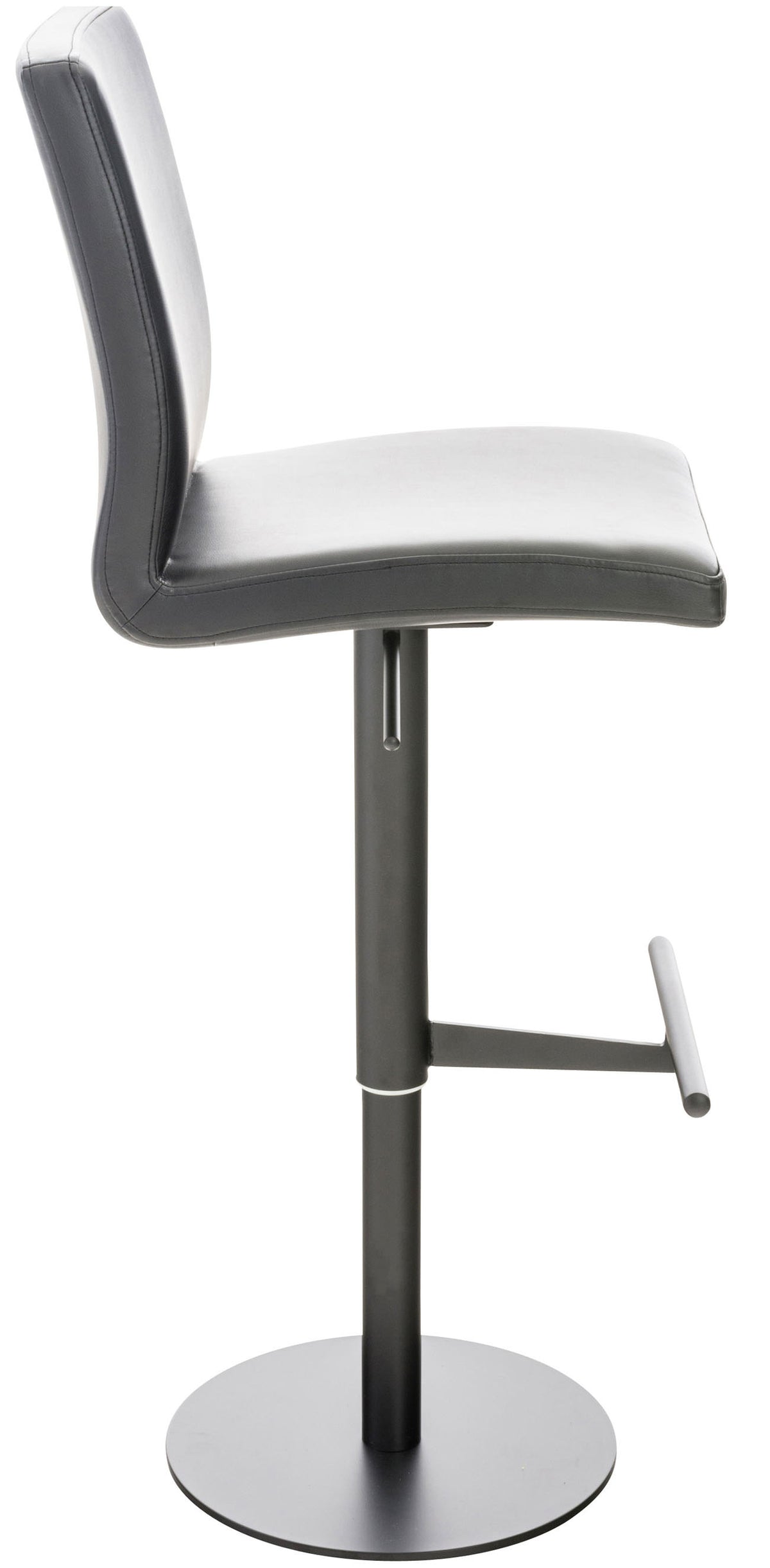 2er Set Barhocker Cadiz Kunstleder schwarz – Ansicht 4