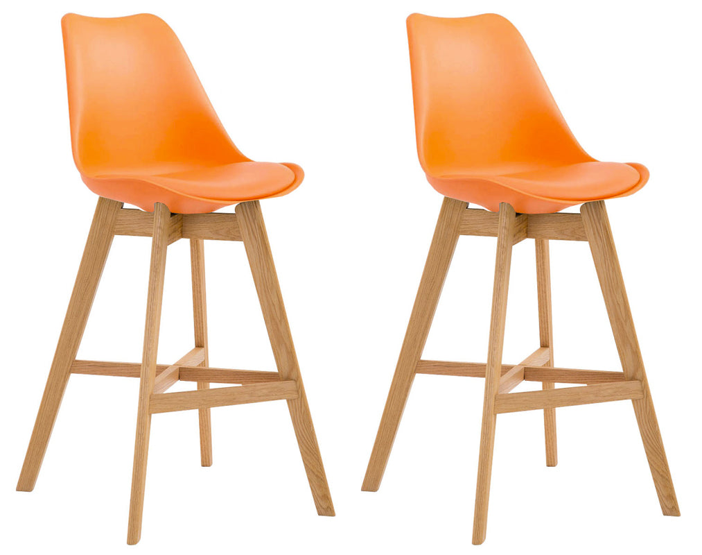 2er Set Barhocker Cannes Kunststoff natura – Ansicht 6