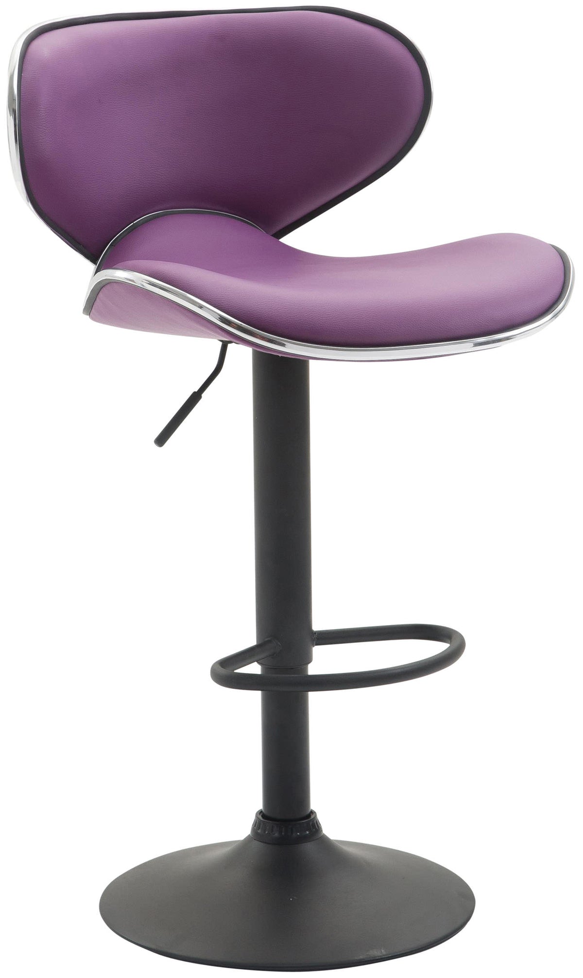 2er Set Barhocker Las Vegas V2 Kunstleder schwarz – Ansicht 2