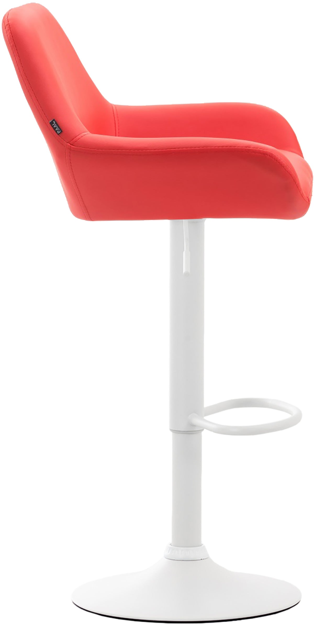 2er Set Barhocker Braga Kunstleder weiß – Ansicht 12