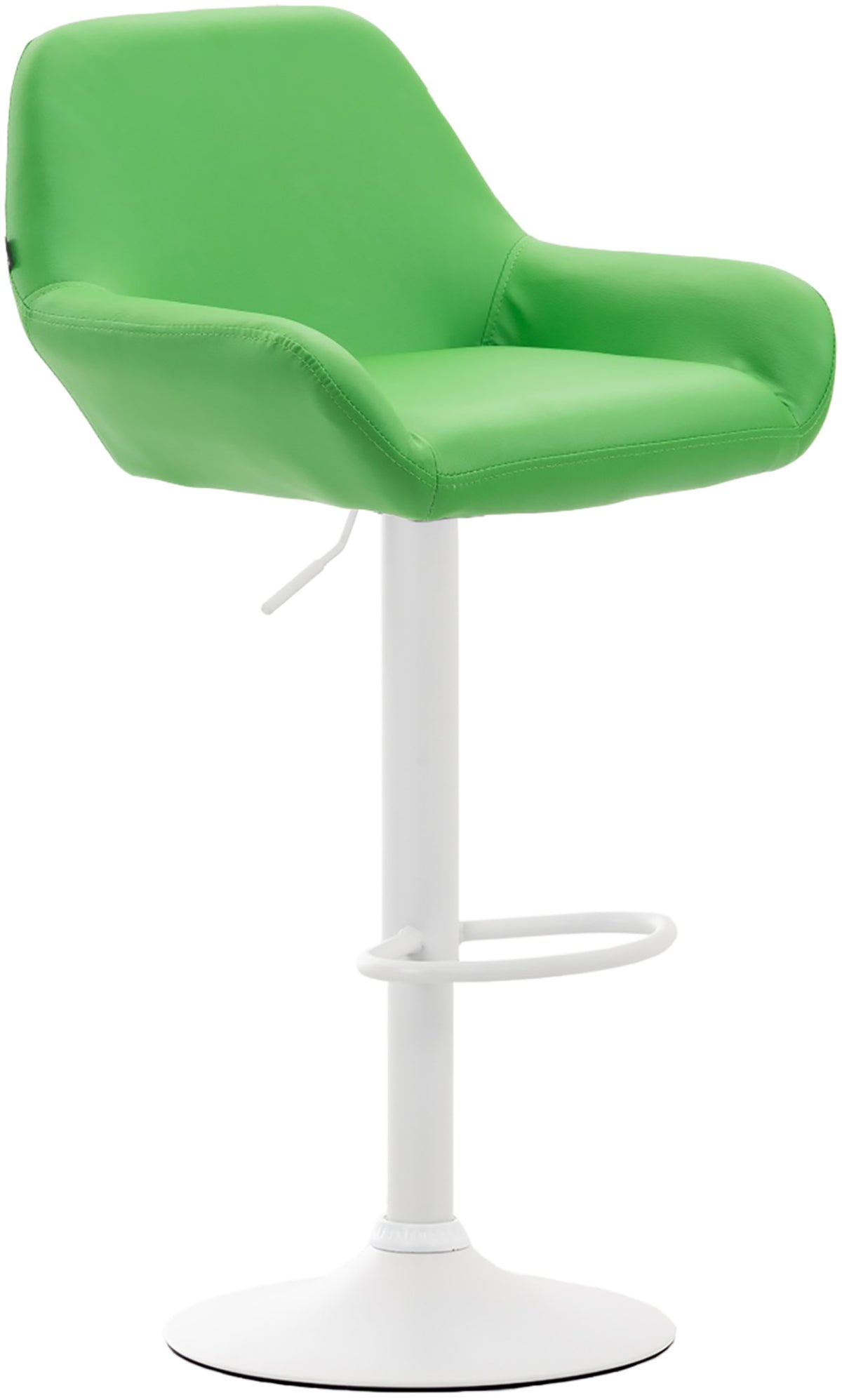 2er Set Barhocker Braga Kunstleder weiß – Ansicht 18