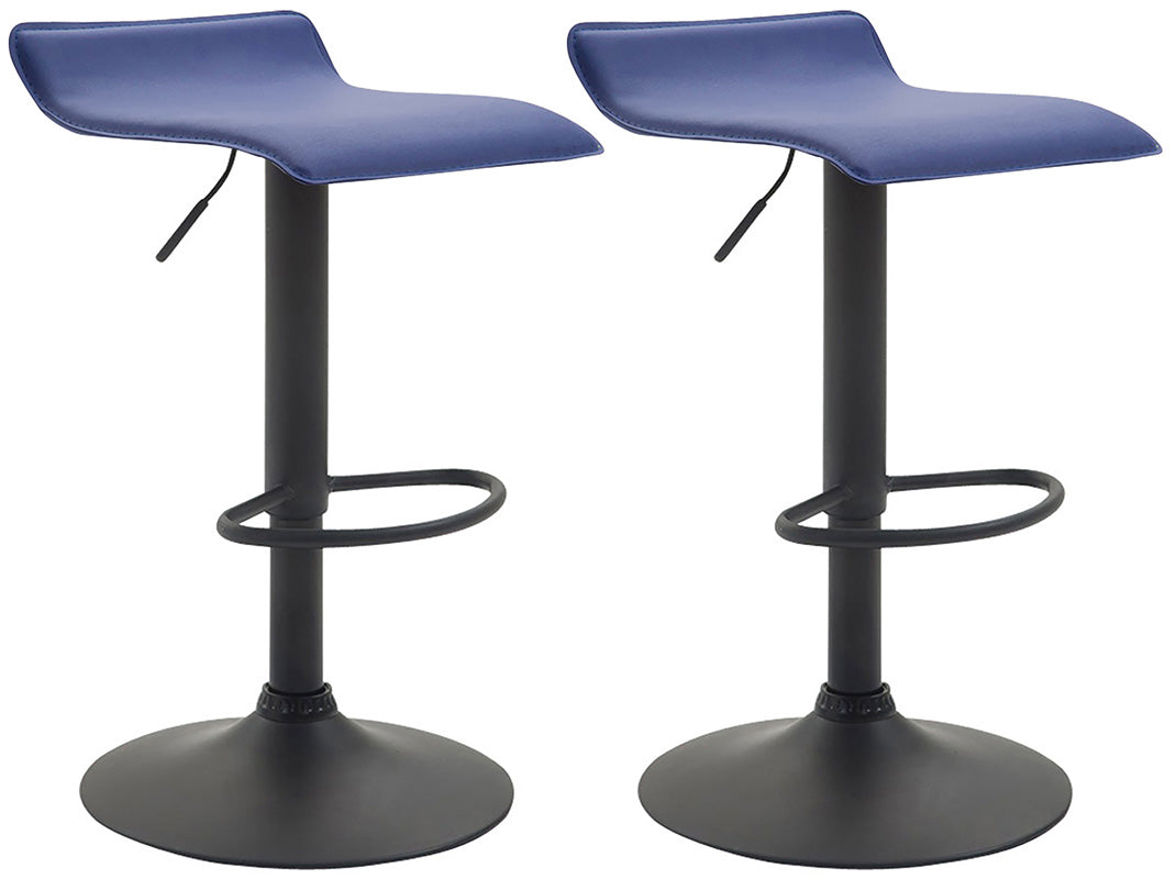 2er Set Barhocker Dyn V2 Kunstleder schwarz