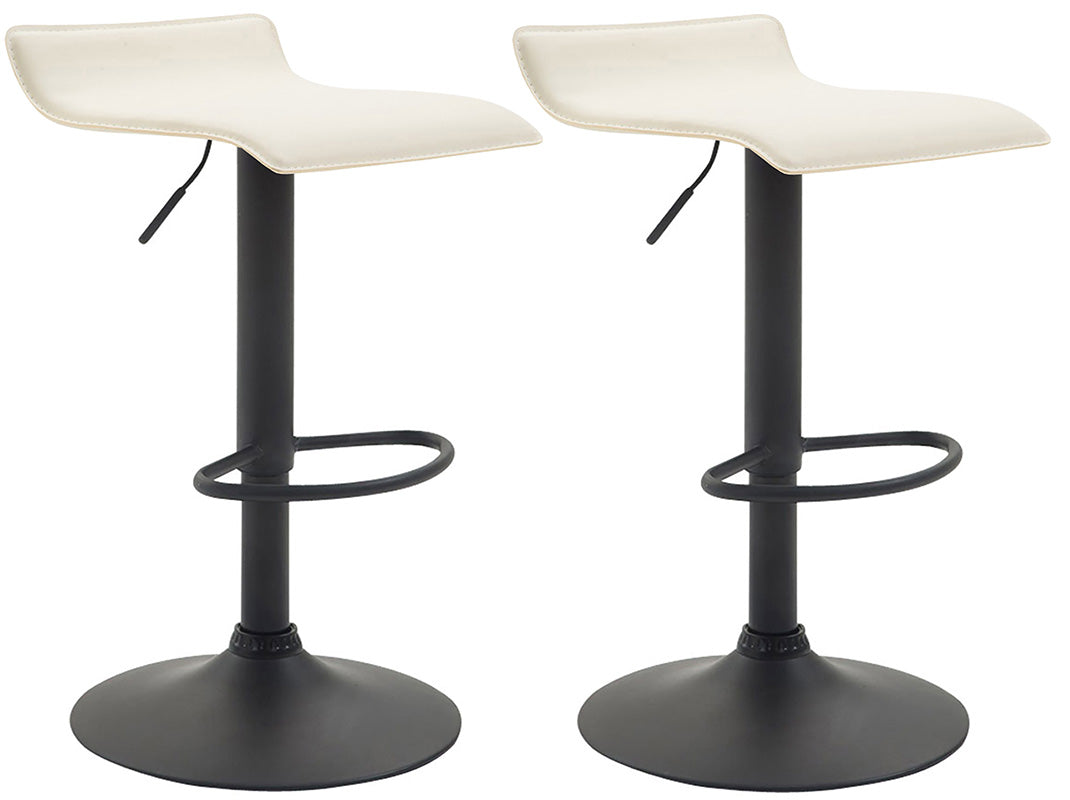 2er Set Barhocker Dyn V2 Kunstleder schwarz – Ansicht 7
